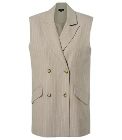 Chloe Gilet Zand / Offwhite