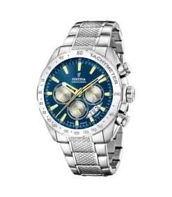 Chronograaf Timeless Chronograph Blue - Gold