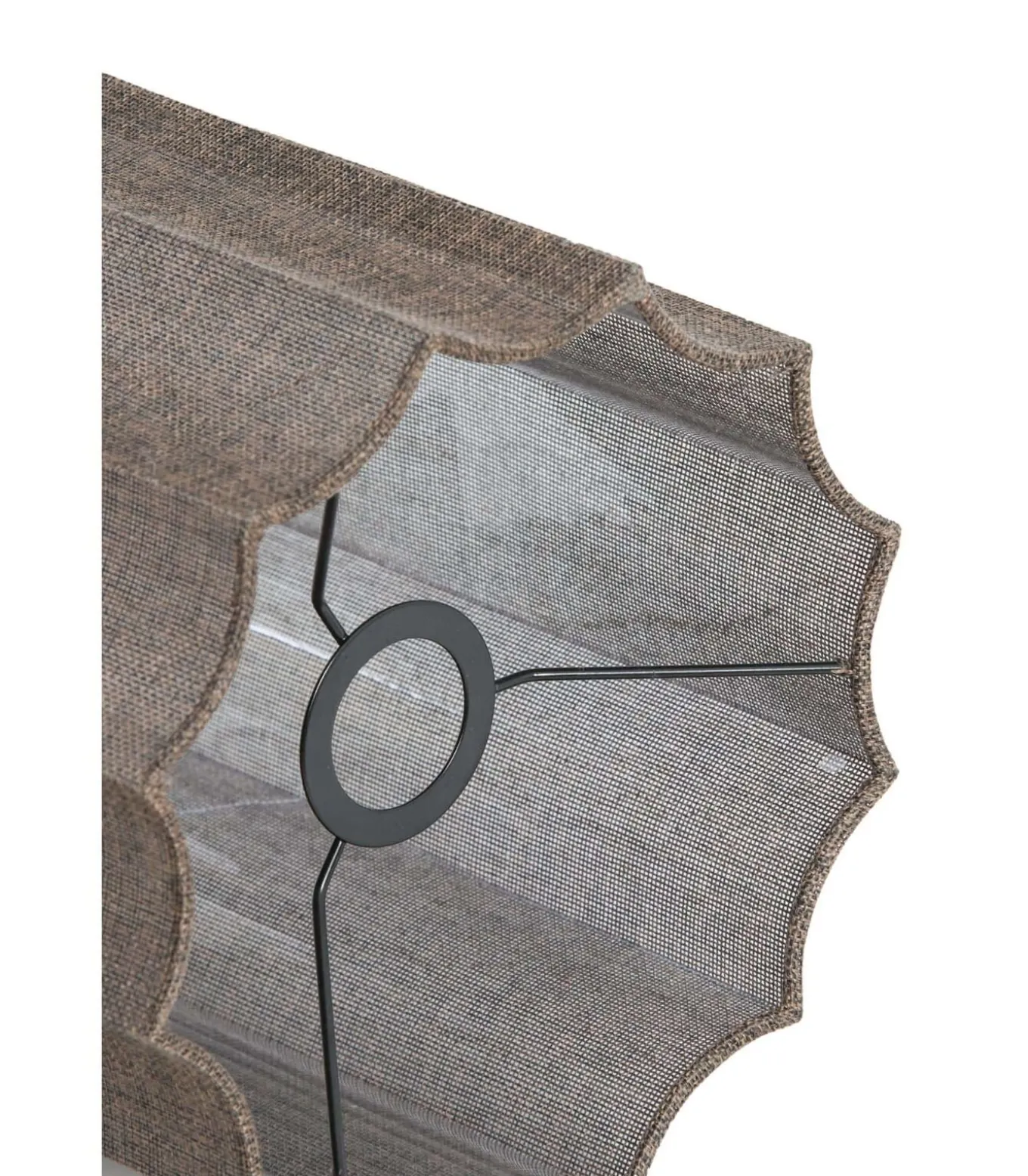 Cilinder lampenkap Disli - Donkerbruin - Ø24cm