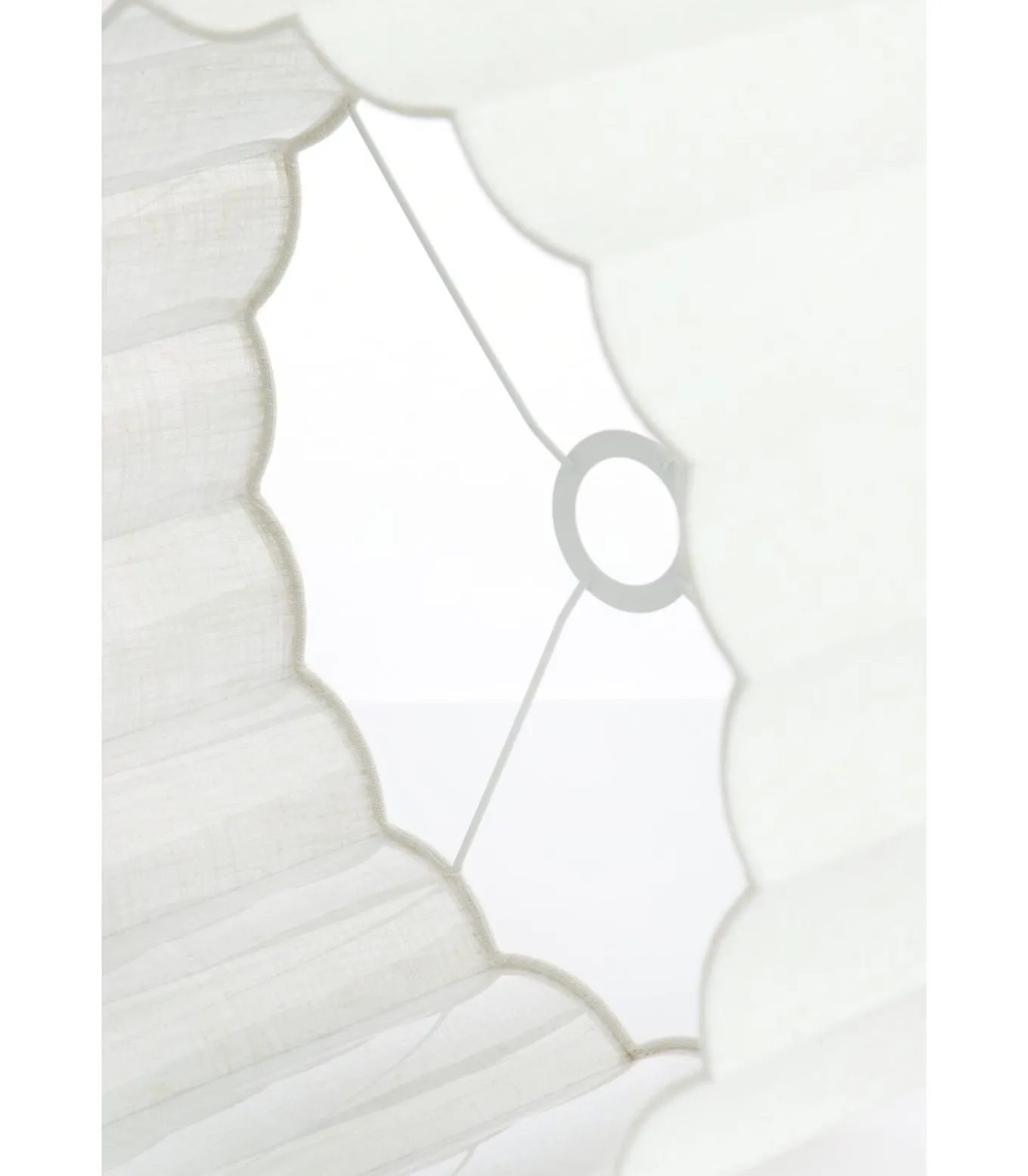 Cilinder lampenkap Disli - Wit - Ø35cm