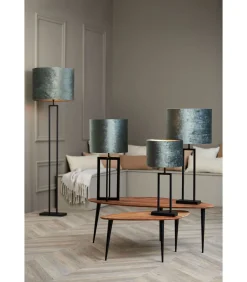 Cilinder Lampenkap Gemstone - Antraciet - Ø30x21cm