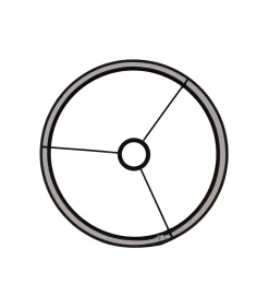 Cilinder lampenkap Livigno - Zwart - Ø50x38cm