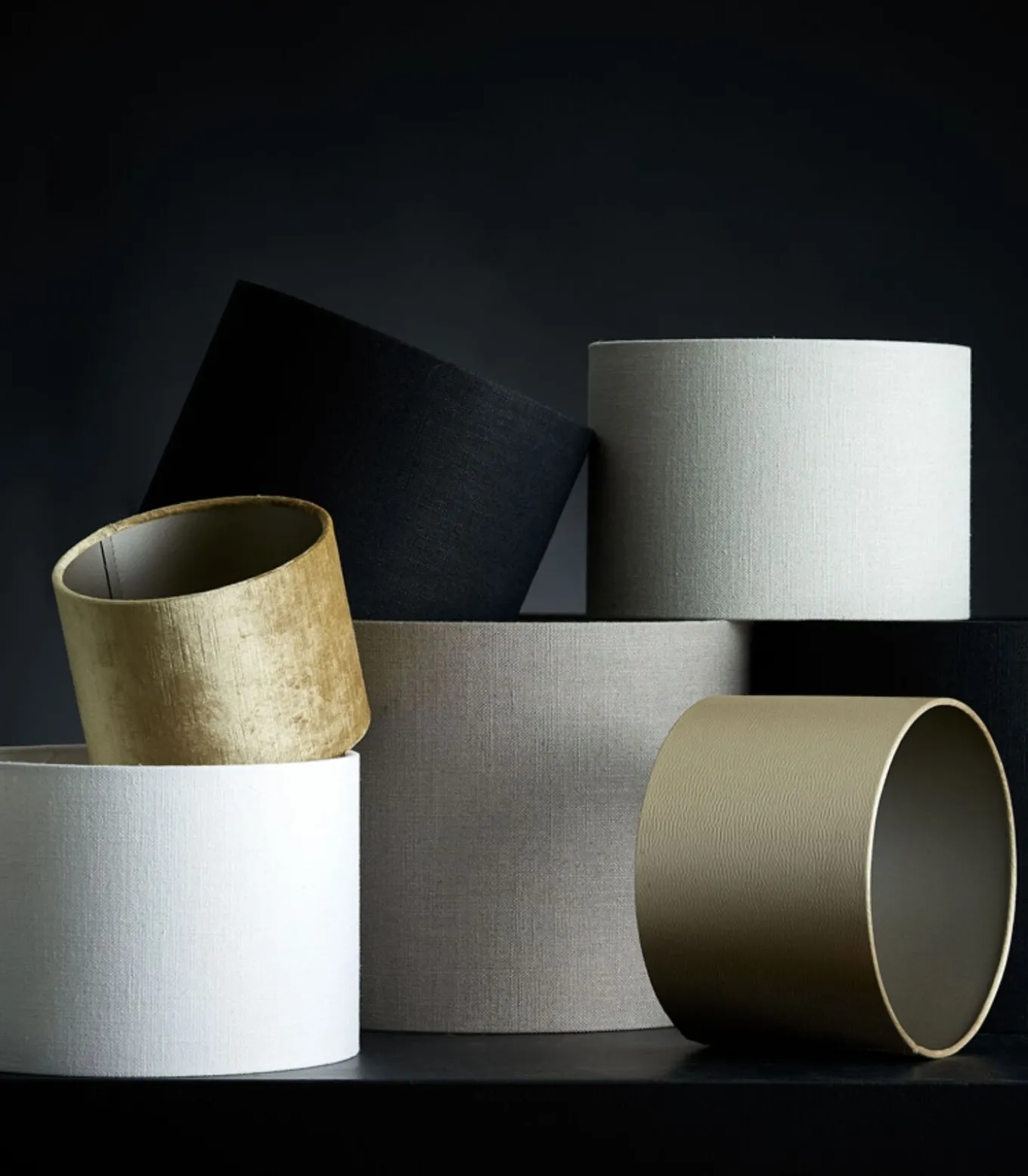 Cilinder Lampenkap Livigno - Eiwit - Ø35x30cm