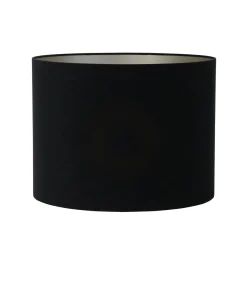 Cilinder lampenkap Velours - Zwart - Ø50x38cm