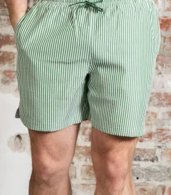 Colbert seersucker swimshort - green meadow