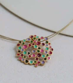 Collier doré Candy Colours