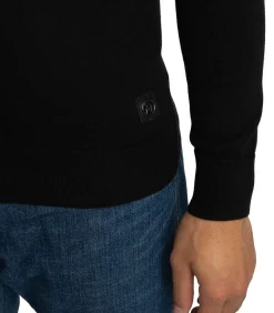 Colour Block Polo Met Lange Mouwen En Rits