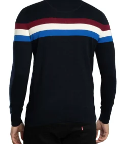 Colour Block Polo Met Lange Mouwen En Rits
