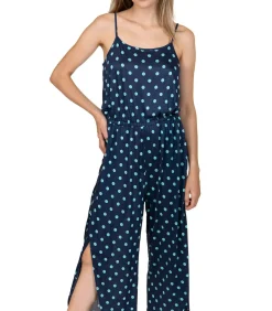 Combi-pantacourt Linosa blauw