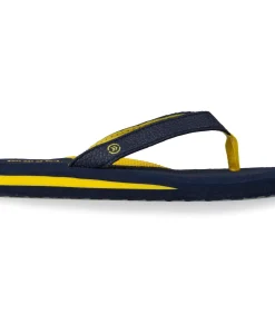 Comfortabele teenslippers Navy/Geel voor kinderen