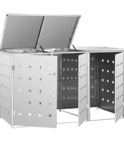 Containerberging driedubbel 240 L roestvrij staal