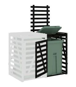 Containerberging verlengstuk massief grenenhout zwart