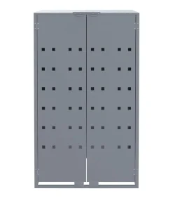 Containerberging voor 1 container 69x79x117 cm staal grijs