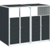 Containerberging voor 2 containers 144x81x113cm staal antraciet