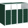 Containerberging voor 2 containers 144x81x113 cm staal groen