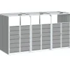 Containerberging voor 3 containers 216x81x115 cm staal grijs