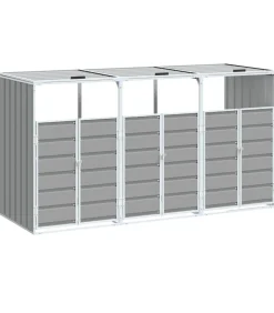 Containerberging voor 3 containers 216x81x115 cm staal grijs