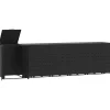Containerberging voor 6 containers 414x79x117 cm staal zwart