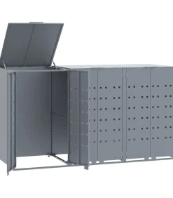 Containerberging voor 3 containers 207x79x117 cm staal grijs