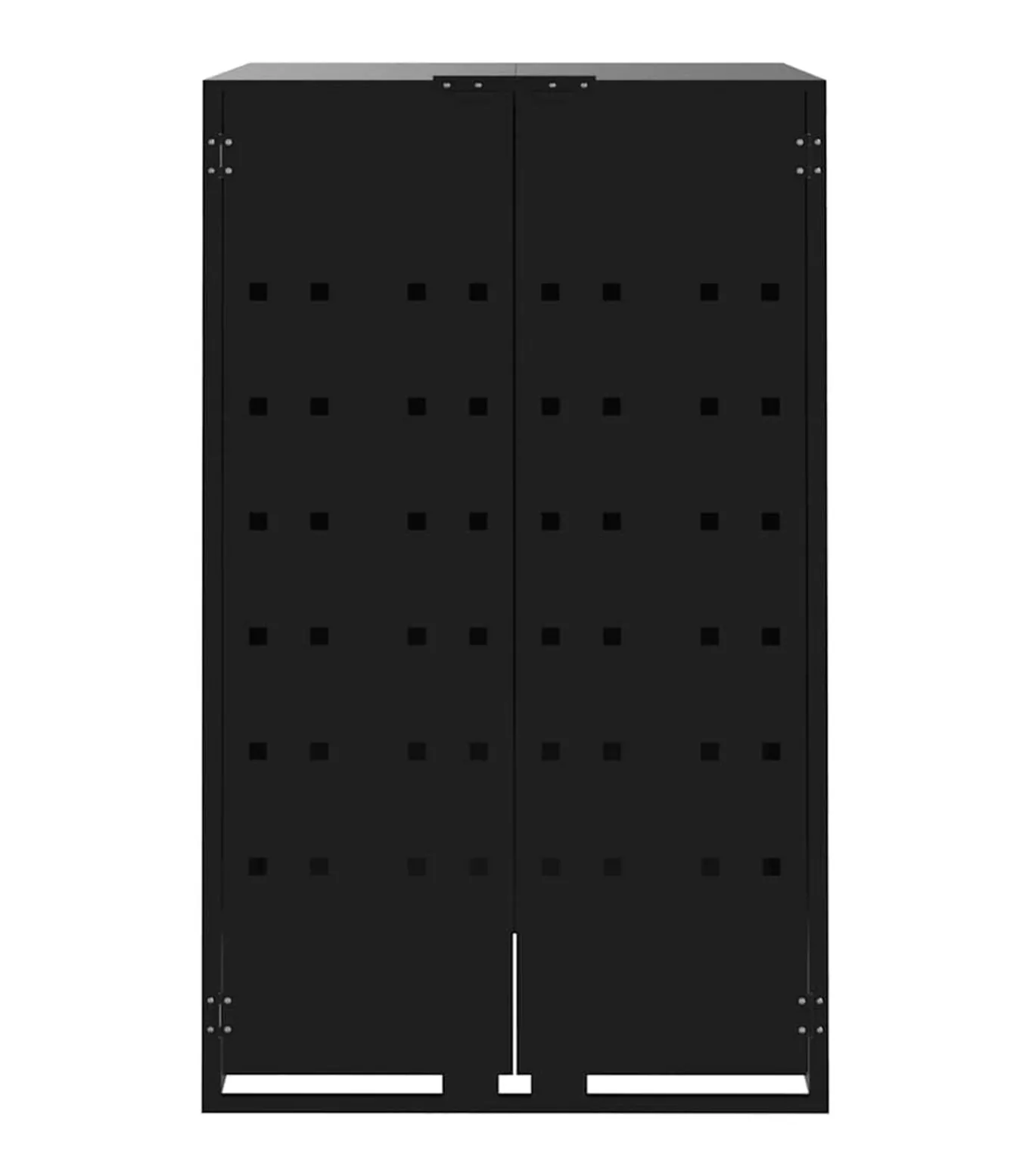 Containerberging voor 1 container 69x79x117 cm staal zwart