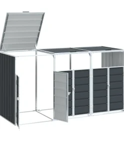 Containerberging voor 3 containers 216x81x115cm staal antraciet