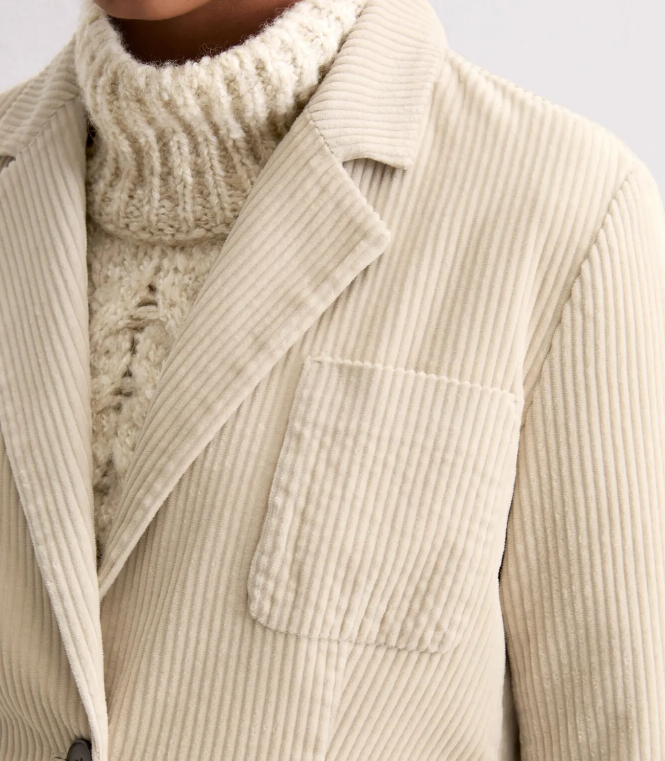 Corduroy blazer in de vorm van