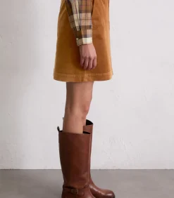 Corduroy minirok A-vorm