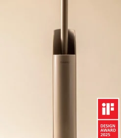 COSMIC Platte Toiletborstelhouder Mat Wit