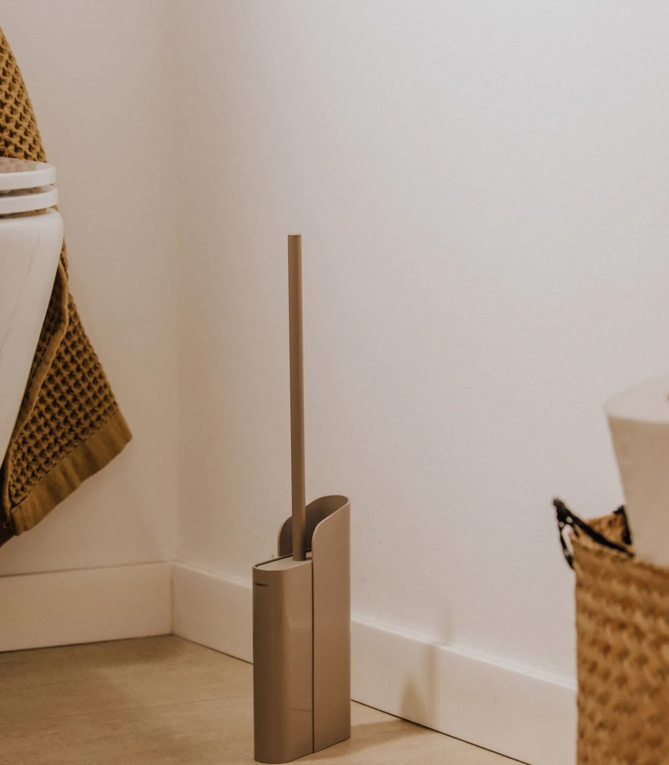 COSMIC toiletborstelhouder chroom Flat Silicon