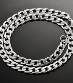 Cuban Ketting - 6mm - Zilver Kleurig - Staal - 60cm