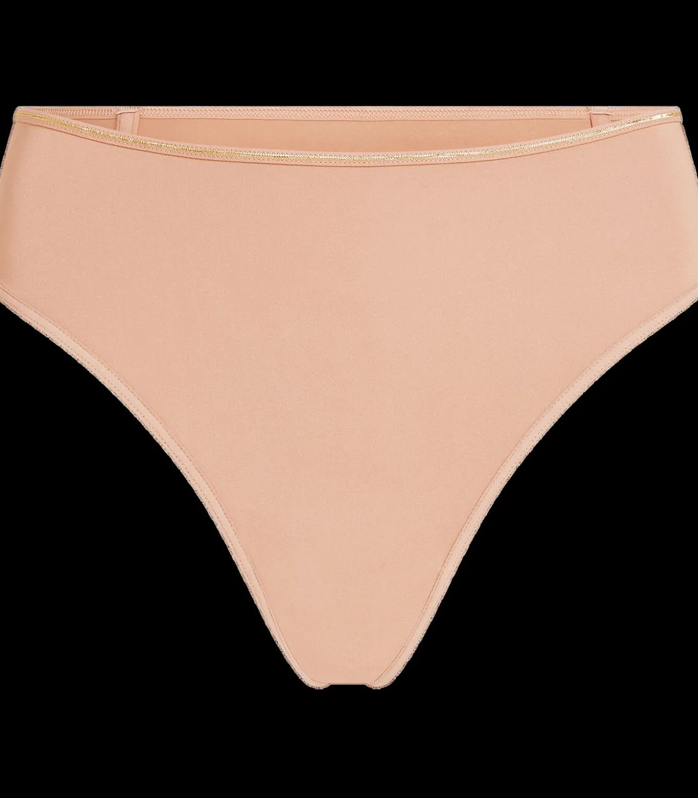 Dame de paris 7 cm string glossy camel L