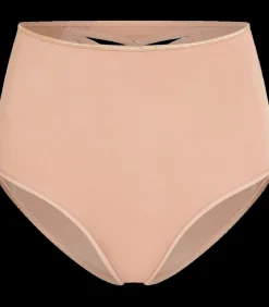 Dame de paris high waist slip glossy camel L