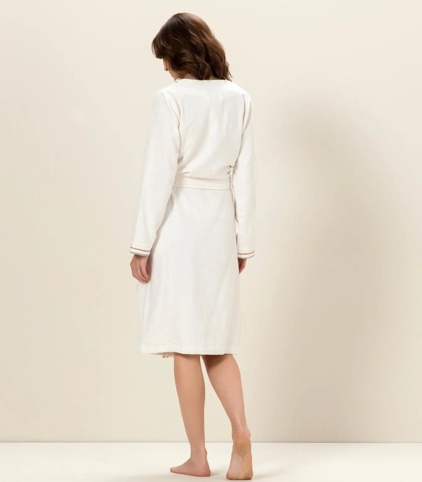 Damesbadjas Gales Ecru - L