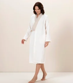 Damesbadjas Puur Ecru - L
