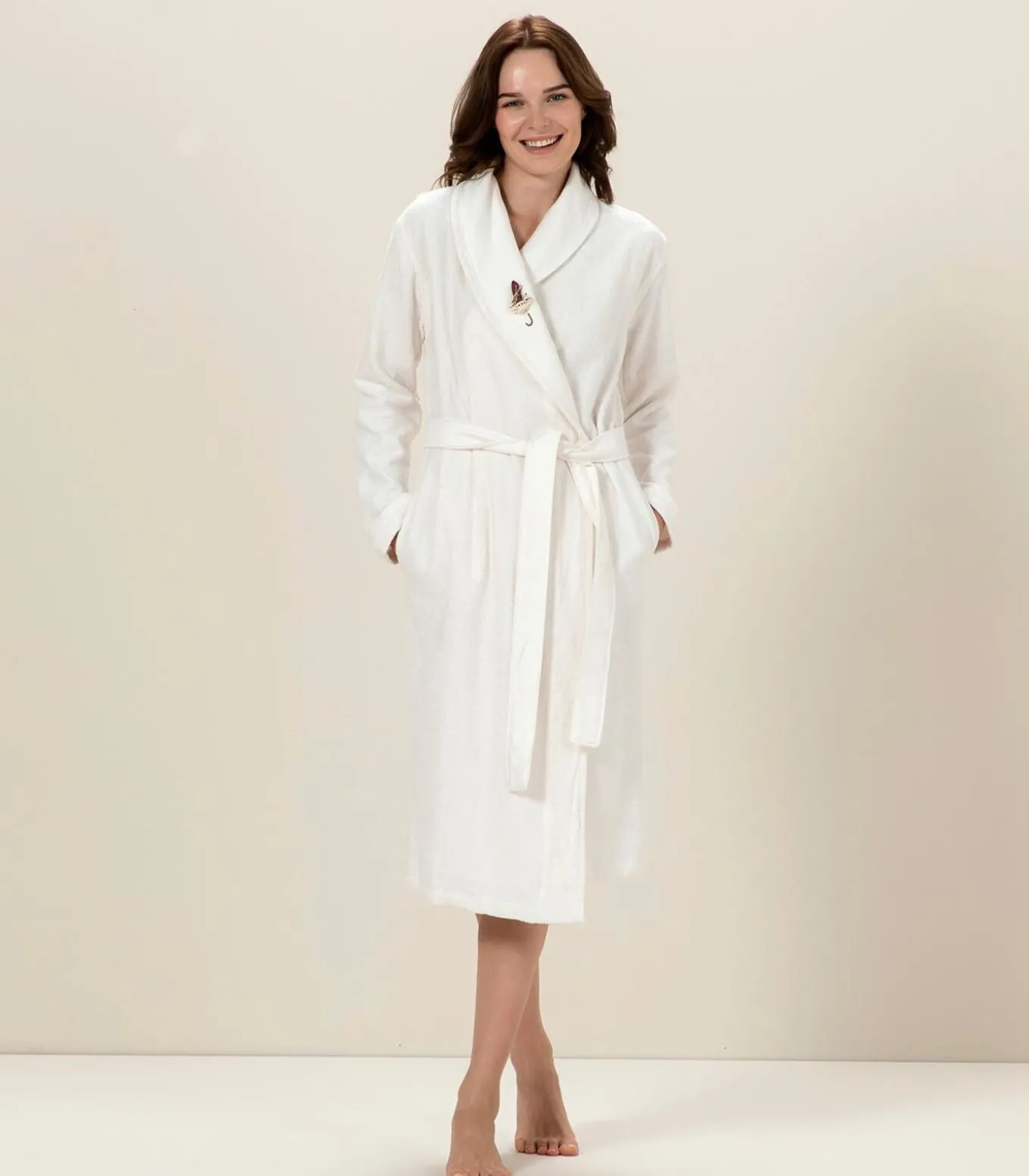 Damesbadjas Umbrella Ecru - L