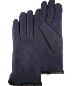 Dameshandschoenen in suèdeleer Navy
