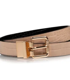 Damesriem 2 in 1 Zwart en Beige