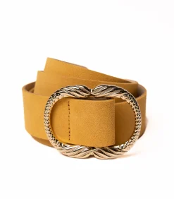 Damesriem Geel 4 cm