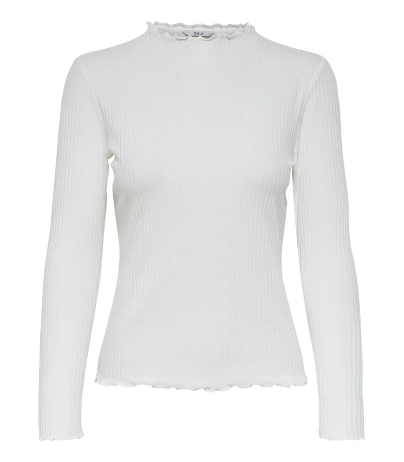 Dames-T-shirt Emma met lange mouwen - Col Montant