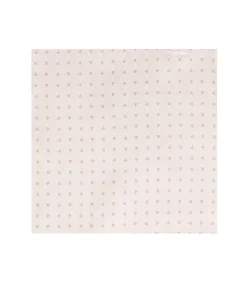 Das en pochet beige zijde hartjes