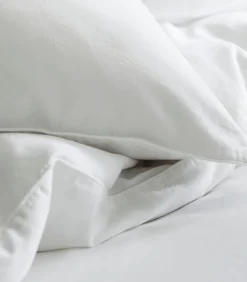Dekbedovertrek in gewassen satijn - NUIT SATINEE