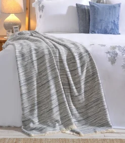 Deken 2 personen Melange 200x220 cm Lichtblauw