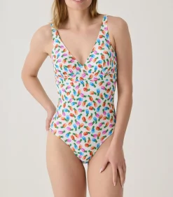 1-delig zwempak met uitneembare cup Pina Colada