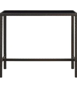 5-delige Tuinbarset poly rattan bruin