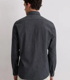 Denim overhemd in de vorm van