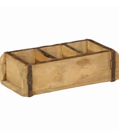 Dienblad met opslag Bruin 30 x 14 x 9 cm