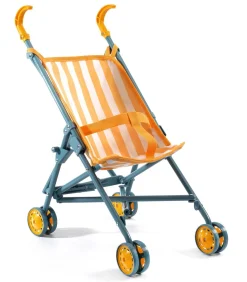 Djeco accessoires Sunshine wandelwagen - poppenbuggy 54 cm geel