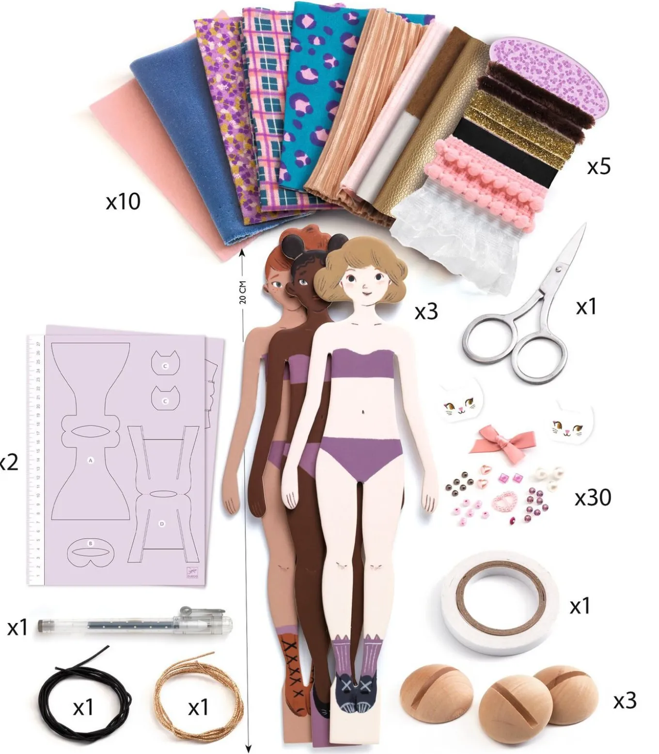 Djeco LES PLUS GRANDS - ATELIERS La mode by Lucille - FSC MIX (PACKAGING)