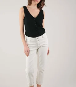 DJENA - Jeans met normale taille