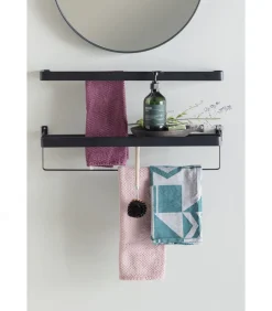 Doutzen Spiegel - Metaal - Zwart - 50x50x5